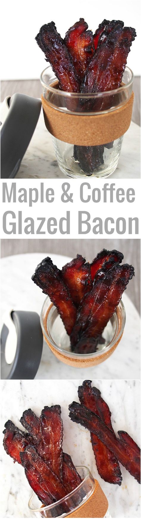 Pete Cooks : Recipe of the Week - Maple and Coffee Glazed Bacon sent in by @Tallfitmom45 Candied Bacon Recipe, Savory Treats, Bacon Recipe, Candied Bacon, Amazing Appetizers, Brunch Dishes, Recipes Dessert, Snacks Für Party, Bacon Recipes