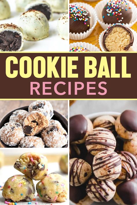 Looking for some yummy cookie ball recipes? Here is a collection of many different ideas to choose from that will not disappoint! Chocolate Ball Cookies, Shortbread Cookie Balls, Brownie Balls Recipe, Christmas Cookie Balls Recipes, Jello Balls Recipe, Cookie Balls No Bake, Christmas Cookie Balls, Cookie Truffle Balls, Cookie Balls Christmas