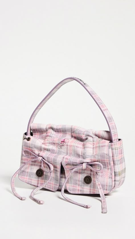 Acne Studios Multipocket Micro Bag | Shopbop Acne Studios Bag, Acne Denim, Plaid Bag, Micro Bag, Girly Bags, Pretty Bags, Cute Purses, Pink Brand, Doja Cat