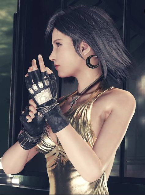 Tifa Lockhart Short Hair, Silly Games, Tifa Lockhart, Female Protagonist, Final Fantasy Vii, Anime Drawings Boy, Final Fantasy, Aesthetic Art, Adidas Jacket