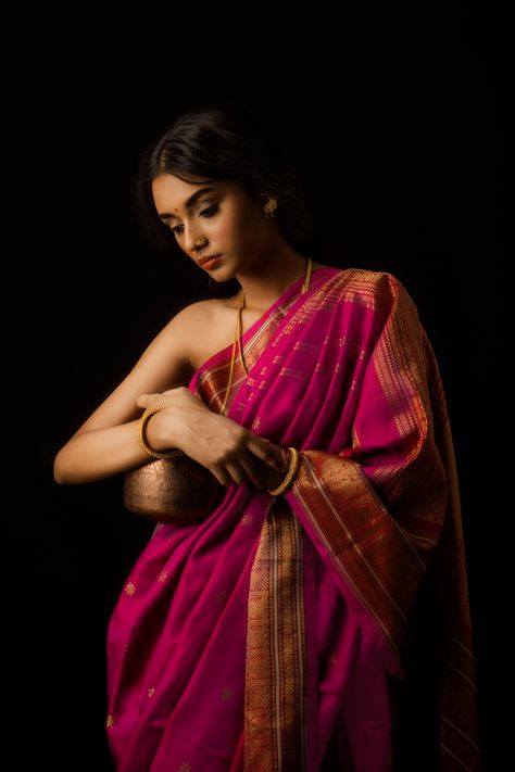 Shine in a glorious Kanakavalli (@thekanakavalliedit)⁠ sari that is a masterclass in the timelessness of a classic Indian drape! 🔗 TAP LINK IN BIO to browse more Kanjivaram sarees.⁠ ⁠ Sarees: Kanakavalli (@thekanakavalliedit)⁠ #kanakavalli #lovekanakavalli #kanjivaram #kanakavallibride #bride #bridal #wedding #handloom #silk #india #khushmag #Kanjivaram #Kanjivaramsaree Korean Pinterest, Bts Fashion, Simple Saree Designs, Indian Colours, Indian Photoshoot, Saree Photoshoot, Best Portraits, Kanjivaram Sarees, Jewellery Accessories