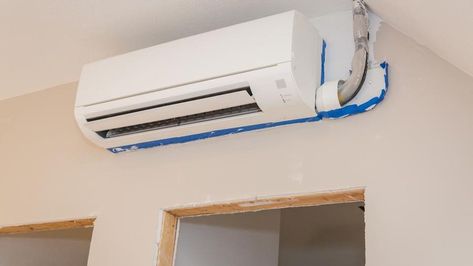 Split Ac Unit, Paint A Mural, Mini Split Ac, Homeowner Tips, Split System Air Conditioner, Hvac Company, Ductless Mini Split, Heat Pump System, Split Ac