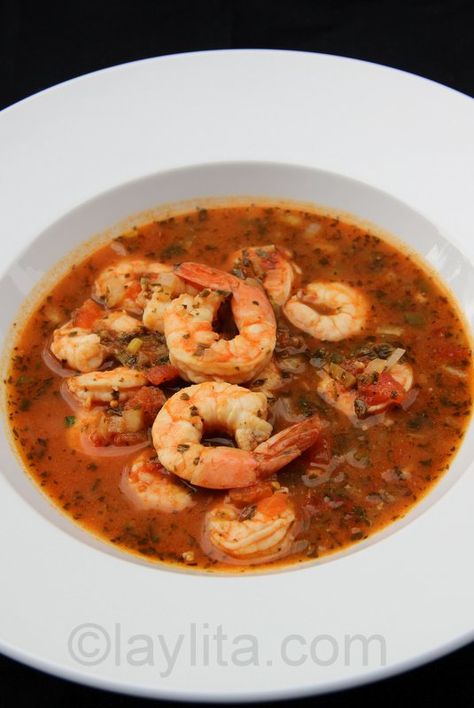 Spicy shrimp soup Shrimp Tortilla, Shrimp Soup, Tortilla Soup Recipe, Spicy Shrimp, Soup And Stew, Tortilla Soup, Soup And Sandwich, Delicious Soup, Seafood Dishes