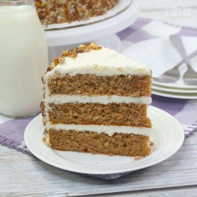 Carrot Cake with Nuts - Kitchen Fun With My 3 Sons 3 Layer Carrot Cake, Layer Carrot Cake, Classic Carrot Cake Recipe, Carrot Cake Dessert, Carrot Cake Ingredients, Easy Cakes To Make, Easter Cake Recipes, I Heart Recipes, Homemade Carrot Cake