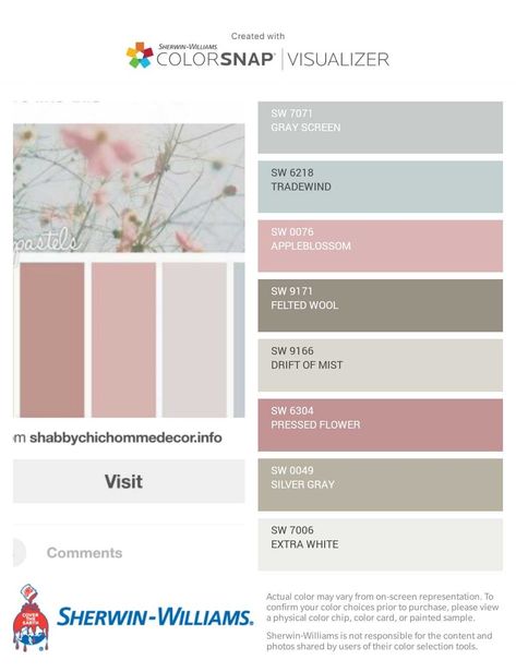 Sw Pressed Flower, Pressed Flower Sherwin Williams, Teen Rooms, Kid Bedroom, Palette Design, Old Room, Girls Bathroom, Color Palette Design, Teen Room