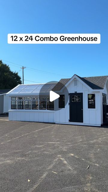 Lapp Structures LLC on Instagram: "A new Victorian + Atrium Combo Greenhouse getting ready for delivery, this time in white!  #greenhouse #gardening #sheshed #tinyhouse" She’d Greenhouse Combo, Backyard Greenhouse Garden, Dreamy Greenhouse, Greenhouse Porch, White Greenhouse, Modern Greenhouse, Greenhouse Home, Small Greenhouse Ideas, Greenhouse Attached To House