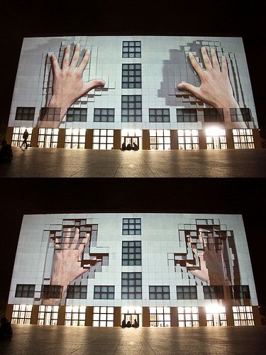 555 KUBIK | facade projection  by urbanscreen Video Mapping Projection Ideas, Projection Installation, 3d Mapping, Community Housing, Raster Image, Projection Mapping, 3d Video, Video Projection, Light Installation