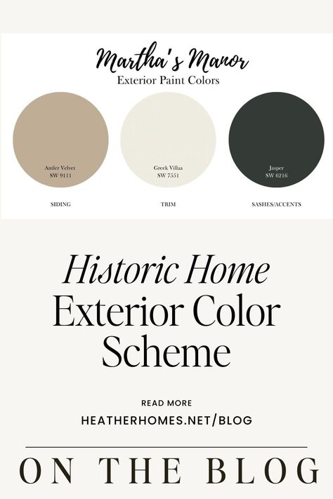 Williamsburg Homes Exterior, Historic Home Colors, Historic Home Exterior Paint Colors, Front Of House Exterior, Historic Homes Exterior, British Home Exterior, 1920s House Exterior, Victorian Exterior Color Schemes, House Exterior Renovation