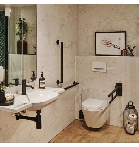 Accessible House, Accessible Bathroom Design, Disabled Bathroom, Ada Bathroom, Accessible Kitchen, Public Toilet, Accessible Bathroom, Gorgeous Bathroom, Toilet Design