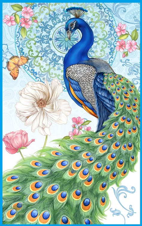 Peacock Art Drawing, Peacock Art Painting, Peacock Wall Painting, Peacock Drawings, Lotus And Peacock Painting, Water Colour Peacock Painting, Indian Peacock Painting, Peackok Drawing Peacock Painting, Peacock Artwork