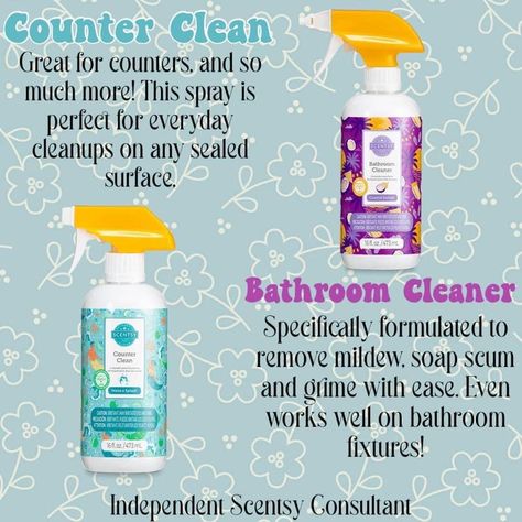 Scentsy Cleaning Products 2024, Scentsy Cleaning Products, Scentsy 2022, Scentsy Clean, Scentsy Posts, Home Cleaning Supplies, Scentsy Pictures, Scentsy Games, Scentsy Facebook Party