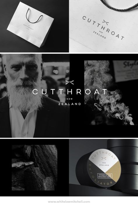 Masculine Brand Identity, Dark Branding, Masculine Branding, Masculine Logo, Brand Board Design, Fancy Logo, Web Development Projects, Skincare Logo, Queenstown New Zealand