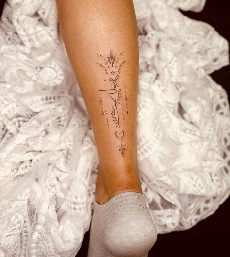 Female Warrior Symbol Tattoo, Female Warrior Symbol, Warrior Symbol Tattoo Female, Leg Tattoo Ideas Female, Warrior Tattoos For Women, Back Of Ankle Tattoo, Female Warrior Tattoo, Tiny Wrist Tattoos, Ankle Tattoos For Women