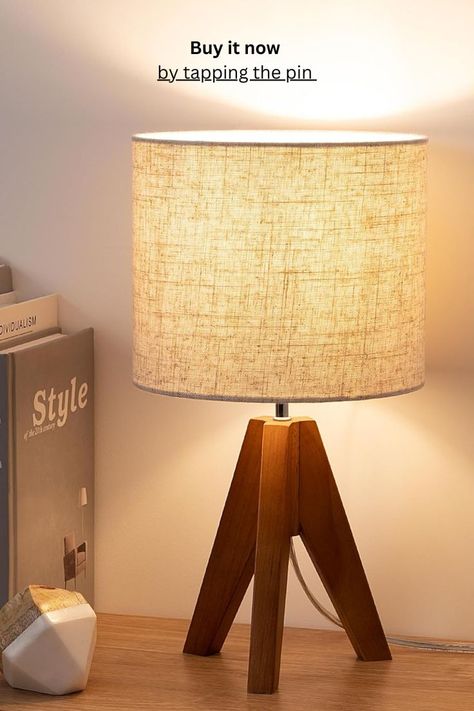 Brighten up your space with this charming EDISHINE Tripod Table Lamp! 🌟 With its light brown wooden base and cozy linen beige lampshade, it's the perfect addition to your nursery, bedroom, or living room. At 14.2 inches, this cute bedside lamp adds warmth and style to any room, creating the perfect ambiance. Ideal for nightstands or as a decorative touch! 🛏️✨ #CozyLighting #TableLampGoals #BedroomDecor #NurseryVibes #WarmAndInviting #HomeDecor #LightUpYourLife Lamp For Nursery, Bedroom Kid, Living Room Light, Tripod Table Lamp, Tripod Table, Nightstand Lamp, Kid Room, Wooden Base, Bedside Lamp