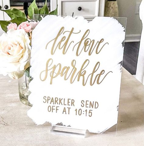 Sparkler Sign Wedding, Sparkler Send Off Display, Clear Wedding Signs, Wedding Extras Touches, Sparkler Exit Sign, Let Love Sparkle Sign, Wedding Sparklers Display, Sparkler Send Off Sign, Wedding Send Off Ideas