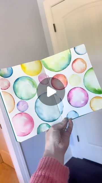 Andrea Nelson Art Watercolor, Andrea Nelson Art, Library Crafts, Making Dinner, Bubble Painting, Watercolor Circles, Circle Drawing, Easy Paper Crafts Diy, Watercolor Journal