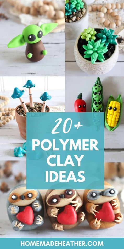 Easy Animals To Make Out Of Clay, Polymer Clay How To Make Tutorials, Polymer Clay Slices Diy, Polymer Clay Crafts For Beginners How To Make, Modeling Clay Jewelry Diy, Model Magic Ideas For Adults, How To Use Modeling Clay, Easy Polymer Clay Animals, Clay Art Crafts