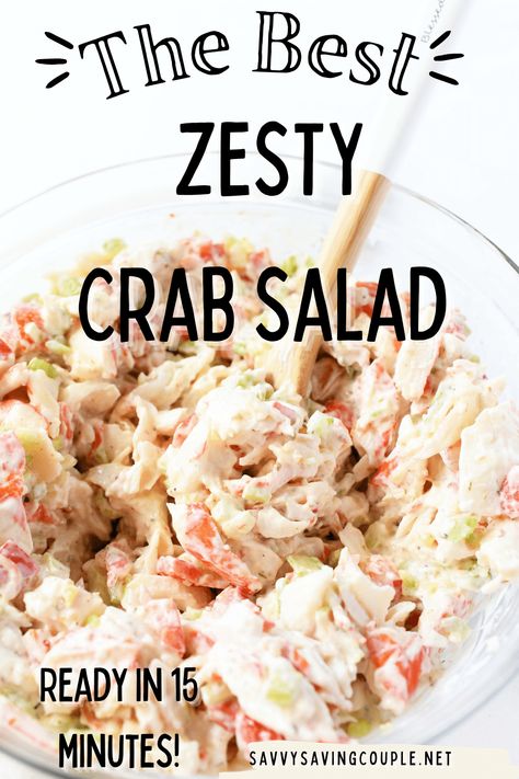 Crab Salad Without Mayo, Seafood Salad With Lettuce, Crab Salad With Cucumber, Old Bay Crab Salad, Faux Crab Salad, Chinese Buffet Crab Salad Recipe, Mock Crab Salad Recipes, Crabsalad Crab Meat, Kroger Kicking Crab Salad Recipe