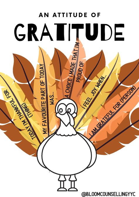 Gratitude is a mindset that is a choice and a practice. It has a multitude of mental health benefits. This Thanksgiving (and all year) use this poster of gratitude prompts to guide your family/classroom toward wellness. Gratitude Poster Ideas, November Mental Health Bulletin Board, Thanksgiving Mental Health Bulletin Board, Attitude Of Gratitude Bulletin Board, Thanksgiving Mental Health, Gratitude Turkey, Gratitude Poster, Health Awareness Poster, Health Bulletin Boards