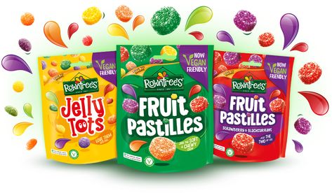 Vegan Range Jelly Packaging, Fruit Pastilles, Jelly Tots, Fruit Love, Fruit Candy, Candy Packaging, Fruit Jelly, Eat Fruit, Food Packaging Design