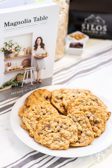 From Volume 2 of Joanna Gaines' cookbook, these Magnolia Table Silo Cookies are not only outrageously good, they are full of memories for our family! Magnolia Dessert Recipes, Magnolia Table Volume 2 Recipes, Johanna Gaines Recipes, Magnolia Kitchen Recipes, Magnolia Kitchens, Silo Cookies, Gains Recipes, Magnolia Recipes, Magnolia Table Recipes