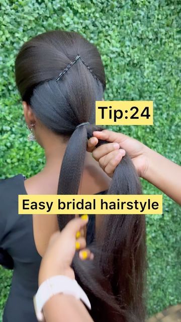 💓NaviSathish💓 on Instagram: "Tip :24 Easy bridal hairstyle ♥️ Follow us for more videos ♥️♥️ @navis_bridal_makeover For class registration and bridal bookings contact us 9788884001" Bridal Hairstyles Videos, Homemade Dress, Simple Mehndi Designs Fingers, Bridal Makeover, Jasmine Dress, Simple Mehndi Designs, Family Heirloom, Perfect Wedding Dress, Hair Videos