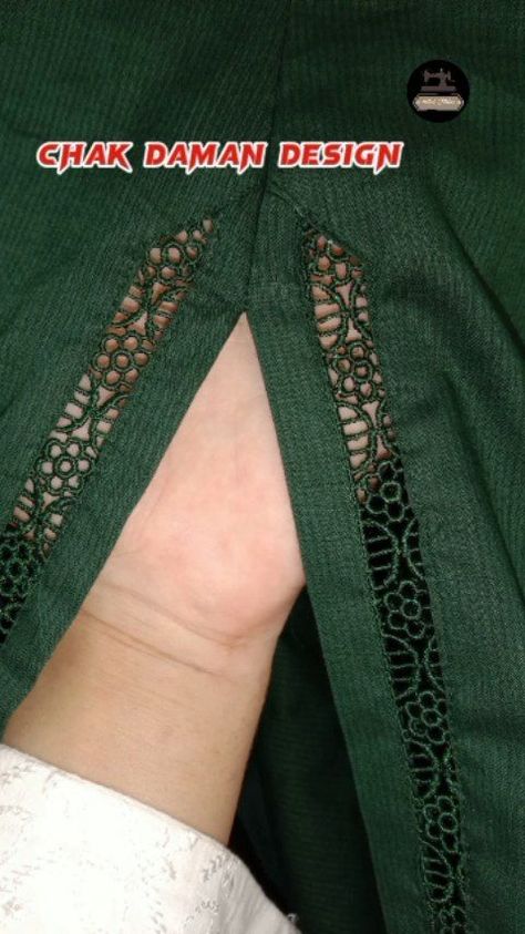 Trouser Design With Lace, Sleeves Design For Kurti, Trouser Designs Pakistani, New Trouser Design, Design For Kurti, Collar Kurti, Daman Design, Embellished Sleeves, Eastern Wear