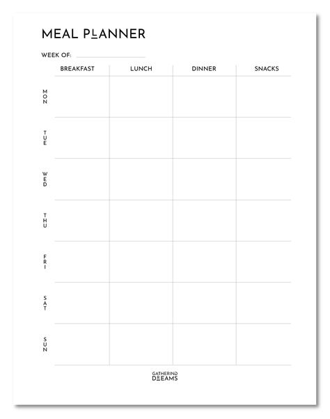 Minimalist Meal Planner Template Timetable Planner, Finance Template, Project 50, Weekly Meal Plan Template, Food Planning, Free Meal Planner, Meal Planner Printable Free, Weekly Meal Planner Template, Monthly Meal Planner