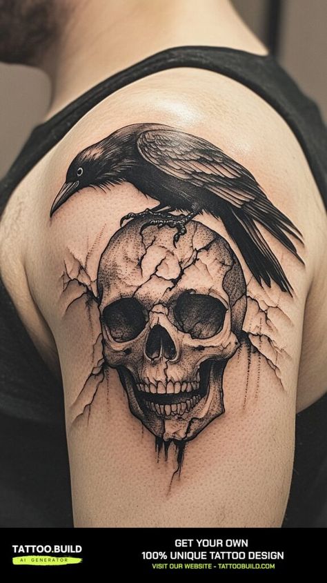 Unique Back Tattoo Designs for Men Ideas to Inspire Your Next Ink Tattoo Build Sholdertatoos Man, Unique Shoulder Tattoo For Men, Shoulder Neck Tattoo, Skull Shoulder Tattoo, Shoulder Tattoo Men Ideas, Black Men Shoulder Tattoo, Men's Shoulder Tattoo, Shoulder Tattoos For Men, Eagle Shoulder Tattoo