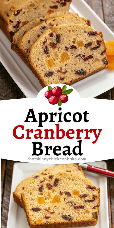 Cobs Apricot Bread Recipe, How To Use Dried Apricots, Apricot Raisin Bread, Dried Fruit Quick Bread Recipes, Apricot Walnut Bread, Recipes Using Dried Apples, Fruit Quick Breads, Dried Apricot Bread Recipe, Dried Fruit Bread Recipes