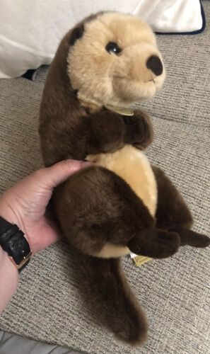 Miyoni by Aurora Sea Otter Plush 10 Inch Brown Stuffed Animal Toy  | eBay Stuffed Otter, Otter Stuffed Animal, Sleeping Otters, Brown Stuffed Animal, Otter Plush, Harry Otter, Otter Art, Creative Gift Ideas, Birthday Inspo