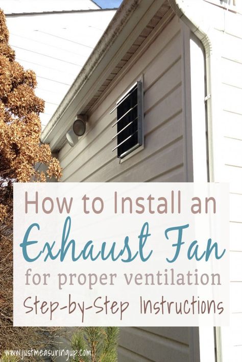 How to install a wall-mounted garage exhaust fan. This simple garage ventilation system is easy to install and makes a huge difference! #diy #garage #ventilation Garage Exhaust Fan Ideas, Garage Ventilation Ideas, Ventilation Architecture, Window Ventilation, Garage Fan, Garage Attic, Easy Home Improvement Projects, Garage Workshop Organization, Wall Exhaust Fan