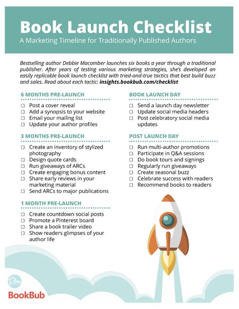 Book Launch Checklist: A Marketing Timeline for Traditionally Published Authors #writetip #writetips #amwriting #pubtip Ebook Creation, Book Launch Ideas, Book Release Party, Writing Childrens Books, Author Marketing, Book Launch Party, Launch Checklist, Ebook Promotion, Author Platform