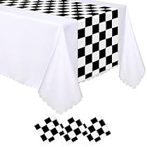 Plastic Table Runner, Checkered Table Runner, Checkered Table, Racing Party, Car Table, Car Themed Parties, Checkered Tablecloth, Car Theme, Race Party