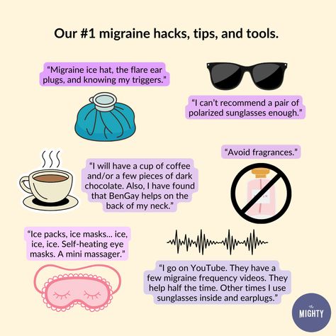 With a condition as complicated — and misunderstood — as migraine, finding something that provides symptom relief might feel like a needle in a haystack. While there is a lot of trial and error involved when it comes to managing any chronic illness, learning what works for others with the same condition may help expedite the process (that’s why The Mighty exists!). Who better to ask for advice than a community of folks who “get it”? Ice Mask, Needle In A Haystack, Mini Massager, Trial And Error, Strengthening Exercises, Skin Care Acne, Ear Plugs, Simple Doodles, Neck Pain