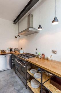 Dapur Rustic, Industrial Decor Kitchen, Grand Fir, Model Dapur, Industrial Kitchen Lighting, Industrial Kitchen Design, Industrial Style Kitchen, Diy Kitchen Renovation, Easy Diy Decor