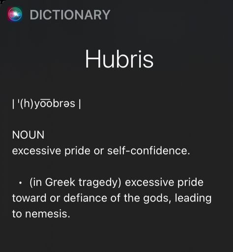 Hubris Aesthetic, Greek Tragedy, Dictionary Words, English Dictionary, Greek And Roman Mythology, Good Vocabulary Words, Good Vocabulary, Roman Mythology, English Dictionaries