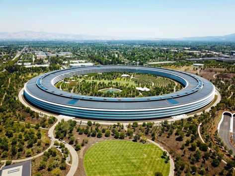 **Apple Park (Cupertino, California)** Google Campus, Apple Headquarters, 432 Park Avenue, Shanghai Tower, Circular Buildings, Apple Park, Jean Nouvel, Foster Partners, Norman Foster