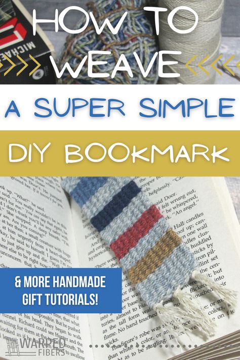 Woven Bookmarks Patterns, Embroidery Floss Weaving, Diy Woven Bookmark, Woven Bookmarks Diy, Simple Weaving Projects, Woven Coasters Diy, Beginner Weaving Projects, Ahg Woven Theme, Small Loom Weaving Projects