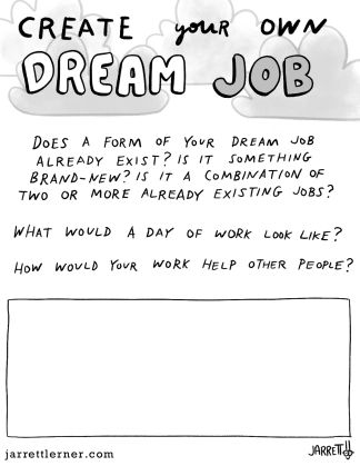 Job Readiness Activities, Dream Job Journal Ideas, Dream Jobs Ideas, Career Activities For Kids, Jarrett Lerner, My Dream Job, Pmp Exam, Story Story, Dream Jobs