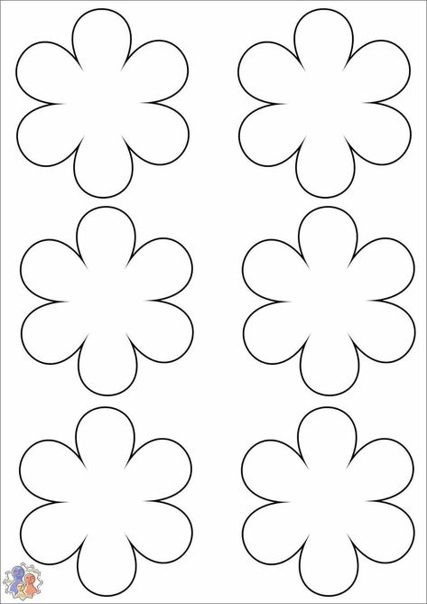 Flower Templates Printable Free, Paper Flower Garland, Dekoratívne Vence, Flower Petal Template, Flower Templates Printable, Paper Flower Patterns, 8 Mart, Garland Ideas, Mothers Day Crafts For Kids