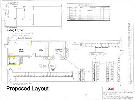 Coin Laundry Layout | by Isaac Ludwig at Coroflot.com Laundromat Design Layout, Laundromat Floor Plan, Hotel Laundry Room Design, Laundry Business Design, Laundromat Interior, Laundromat Ideas, Laundry Layout, Laundry Lounge, Coin Operated Laundry