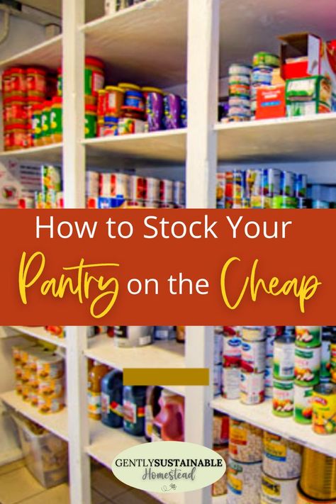 Staples For Pantry, Stock Pantry, Kitchen Staples, Pantry Stockpile, Stock Your Pantry, Pantry Food, How To Stock A Pantry, Stocked Pantry, Food Pantry Organization