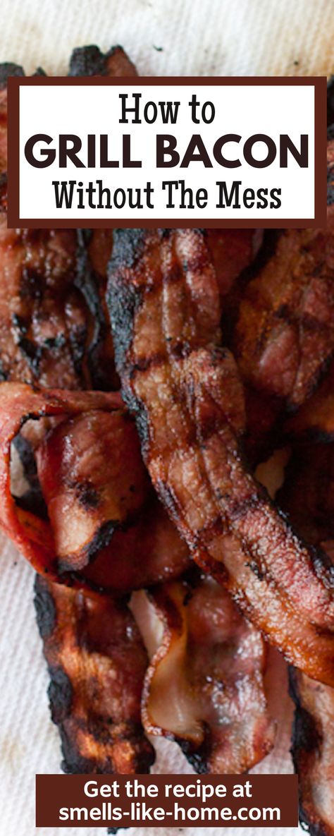 Bacon On Grill, Bacon On The Grill How To Cook, How To Grill Bacon, Grill Bacon, Grilled Bacon, Bacon Grill, Brunch Inspiration, Cooking Stuff, How To Make Bacon