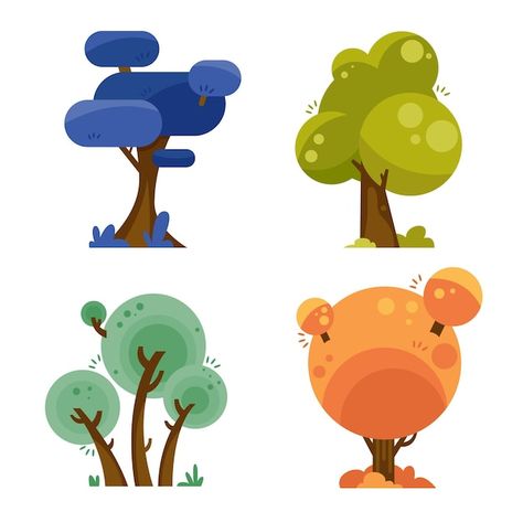 Croquis, Type Of Trees, Caim E Abel, Book Illustration Design, Flat Design Illustration, Forest Illustration, Low Poly Art, Tree Graphic, Affinity Designer