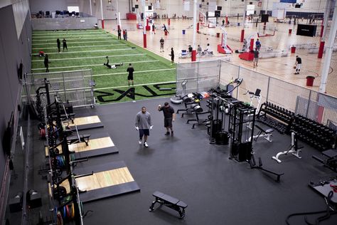 Our installation at STARS training facility is as top notch as their facility! http://www.starssocal.com/ l sports l sports training l football l soccer l basketball l professional sports Sports Training Facility, Warehouse Gym, Gym Plans, Dream Gym, Gym Design Interior, Basketball Tricks, Gym Plan, Gym Facilities, Gym Setup