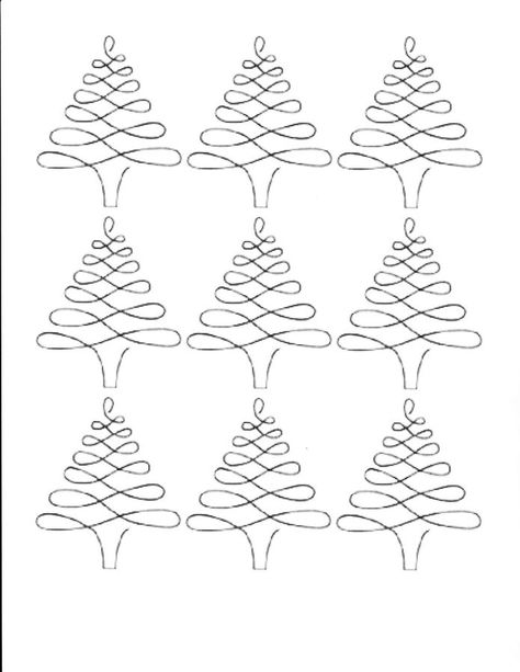 This is the template. I found it on google images. I tried to find it again to give credit to that person/check for copyright...I cant find it. Chocolate Template, Chocolate Christmas Tree, Royal Frosting, Royal Icing Templates, Christmas Cupcakes Decoration, Chocolate Tree, Tree Template, Chocolate Garnishes, Brown Tree