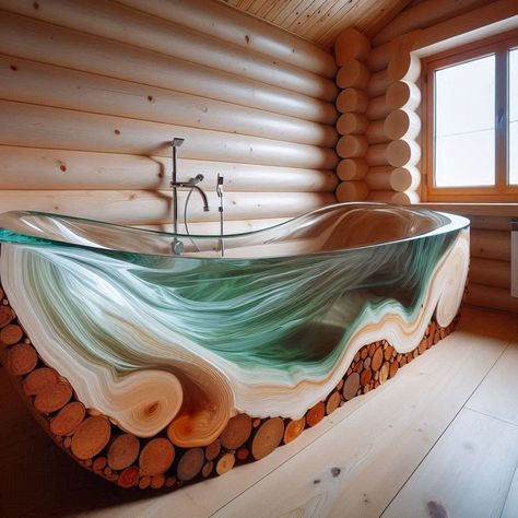 Bring the Outdoors In: Wood and Epoxy Bathtubs Inspired by Nature 🛁🌿🌊 #WoodEpoxyBathtubs #NaturalLuxury #ElegantBathing Immerse yourself in luxury with Wood and Epoxy Bathtubs. Combining the warmth of wood with the sleekness of epoxy, these bathtubs offer a stylish and indulgent bathing experience. Elevate your self-care routine with Wood and Epoxy Bathtubs, where every soak becomes a rejuvenating escape into natural elegance. 🌳🛁✨ https://luxarts.net/nature-inspired-wood-and-epoxy-bathtubs/ Bathtub Designs, Hotel Style Bathroom, Rustic Bathtubs, Epoxy Furniture, Vintage Clawfoot Tub, Clawfoot Tubs, Freestanding Tubs, Beautiful Bathtubs, Contemporary Bathtubs