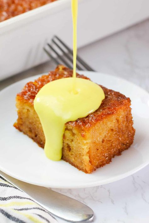 Malva Pudding - Immaculate Bites Kos, South Africa Desserts, South African Party Food, Jan Ellis Pudding South Africa, African Desserts Easy, Malva Pudding South Africa, African Dessert Recipes, Malva Pudding Recipe, African Desserts