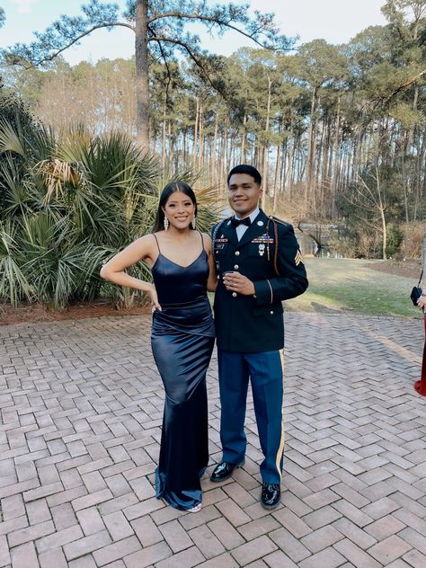 Jrotc Ball Dresses, Military Ball Dresses Armies, Military Ball Aesthetic, Marine Corp Ball Dresses, Marine Corps Ball Dresses, Marine Ball Dresses, White Tie Event, Navy Ball, Marine Ball